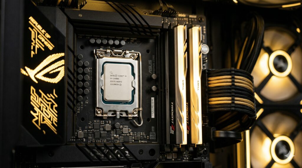 시스템 리소스 확보를 통해 쾌적하게 작동하는 최신 컴퓨터 부품의 모습