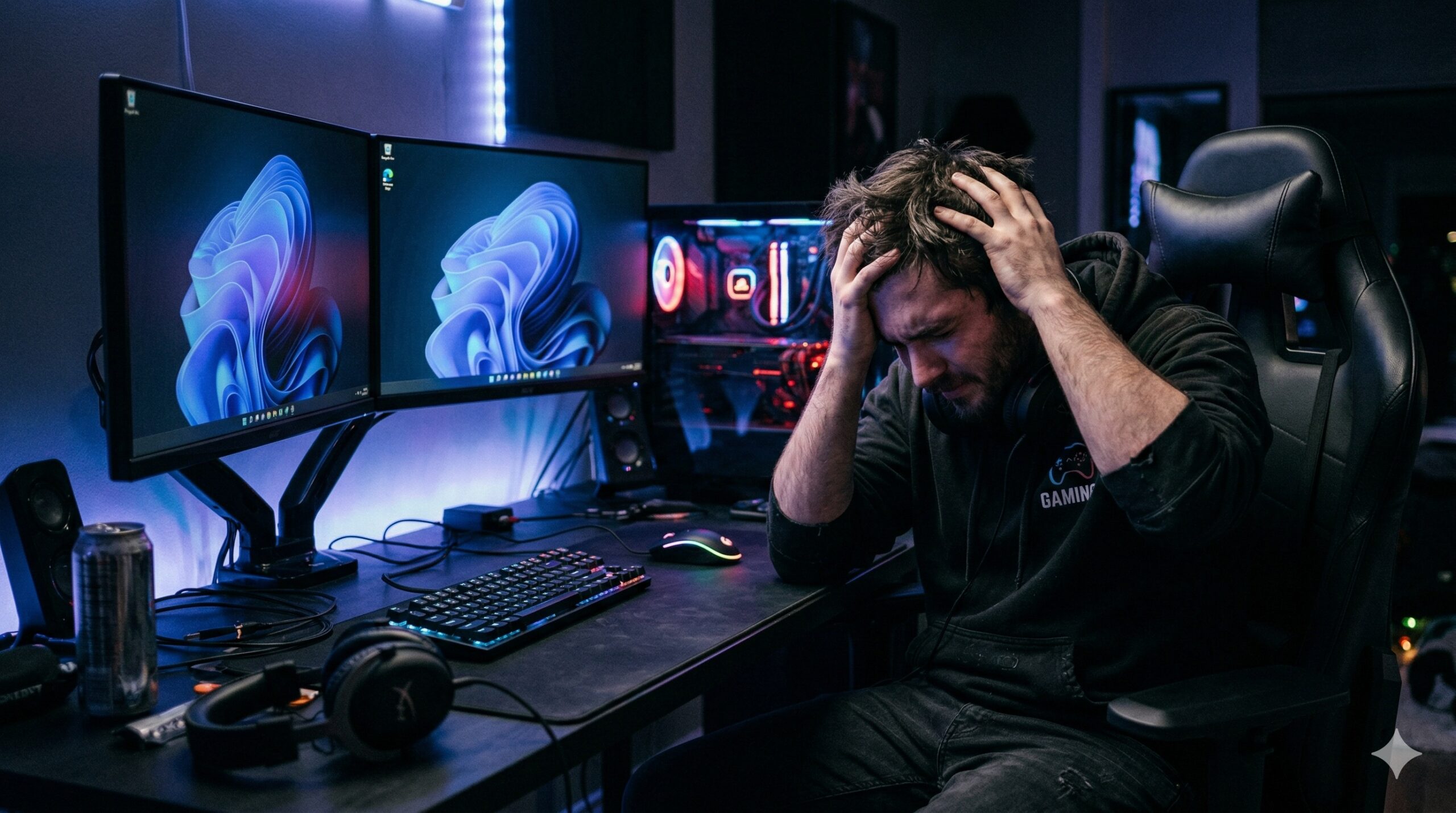 고사양 PC 게임 바탕화면 튕김 현상으로 좌절하는 게이머